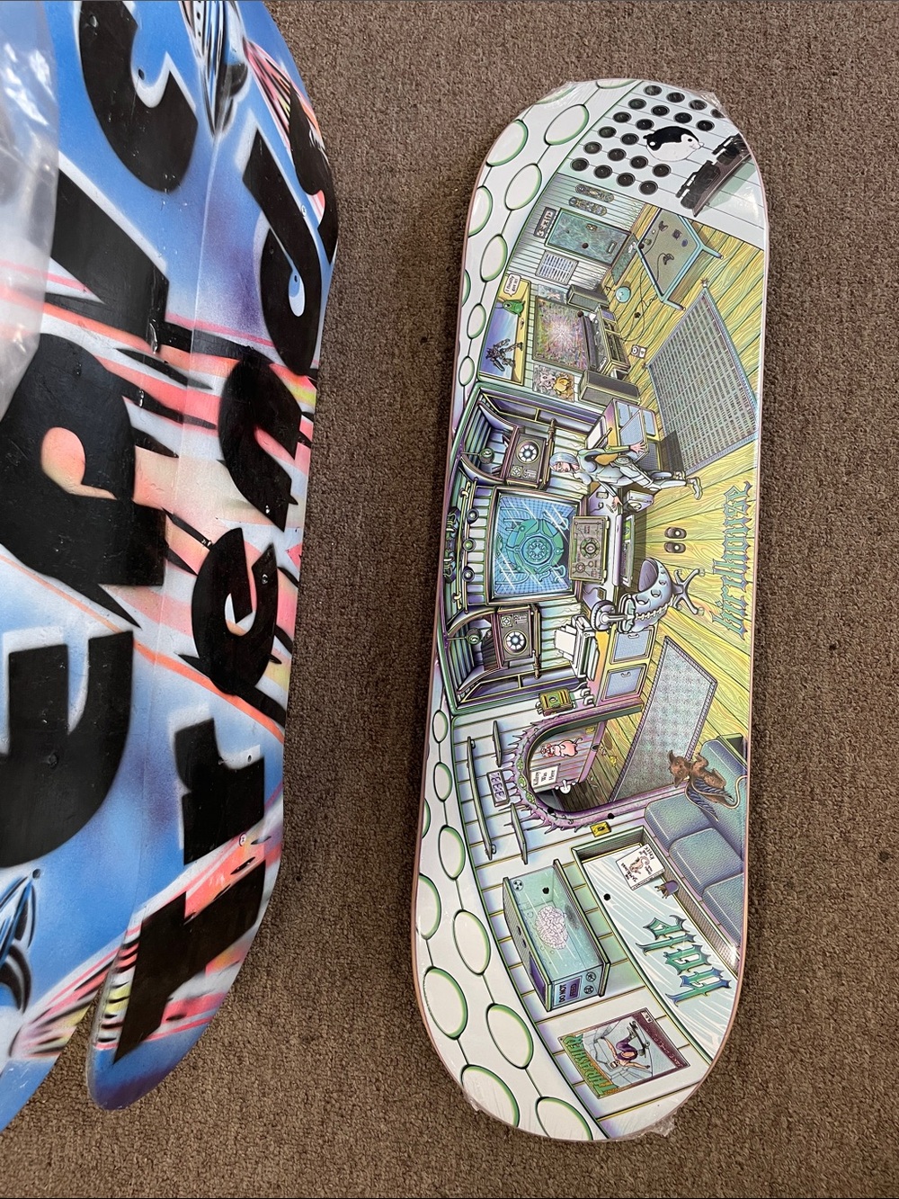 Birdhouse Skateboard Deck - White/Green